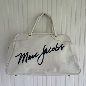 Rare Marc Jacobs Pan Am Duffle Bag white vinyl